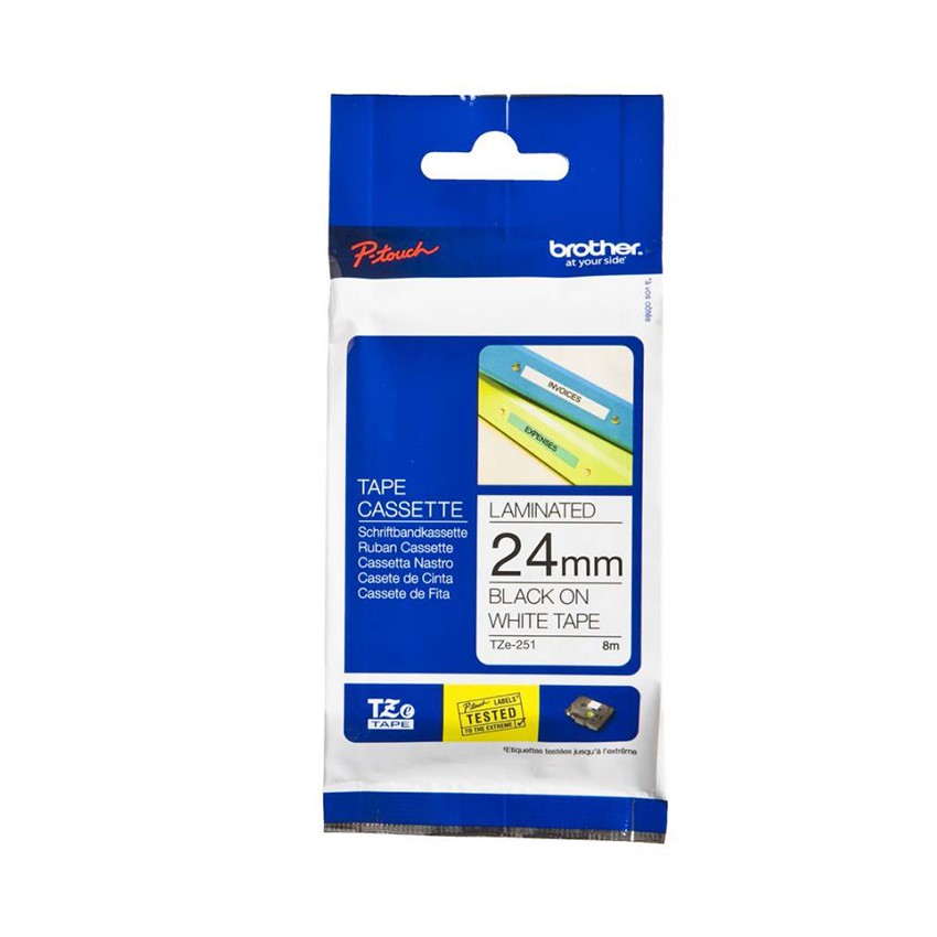 Giấy in nh&atilde;n Brother ti&ecirc;u chuẩn TZe-251 24mm